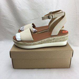 LUCKY BRAND  LP-Jeneka Sandshell Florence Wedges